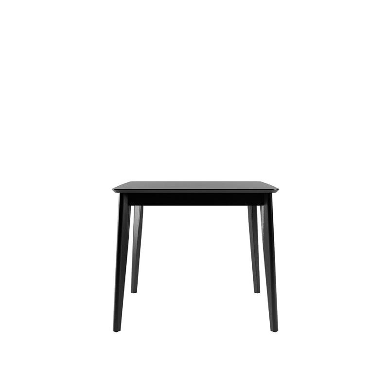 Tudor Contemporary Modern Wood Rectangular Dining Table Black Engineered Wood