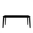 Tudor Contemporary Modern Wood Rectangular Dining Table Black Engineered Wood
