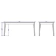 Tudor Traditional Rectangular Wood Dining Table in Maple Cream Engineered Wood
