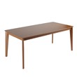 Tudor Traditional Rectangular Wood Dining Table in Maple Cream Engineered Wood