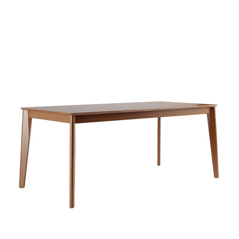 Tudor Traditional Rectangular Wood Dining Table in Maple Cream Engineered Wood