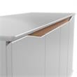 Manhattan Comfort Tudor 4 Shelves Engineered Wood Sideboard in White