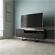 Winston Sleek Modern TV Stand with 4 Shelves in Black Cinnamon