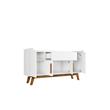 Manhattan Comfort Addie 5 Shelves Engineered Wood Sideboard in White