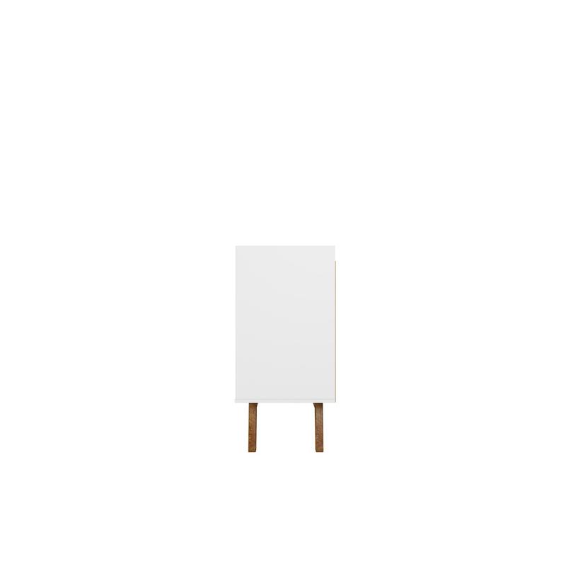 Manhattan Comfort Addie 5 Shelves Engineered Wood Sideboard in White