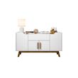 Manhattan Comfort Addie 5 Shelves Engineered Wood Sideboard in White