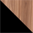 Manhattan Comfort Beekman 6 Shelves Engineered Wood Tall Cabinet in Brown/Black