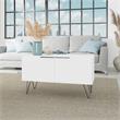 Manhattan Comfort Beekman 2 Shelves Engineered Wood Accent Cabinet in White