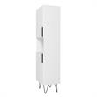 Manhattan Comfort Beekman 5 Shelves Engineered Wood Bookcase in White