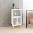 Manhattan Comfort Essex 2 Shelves Engineered Wood Nightstand in White