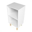 Manhattan Comfort Essex 2 Shelves Engineered Wood Nightstand in White