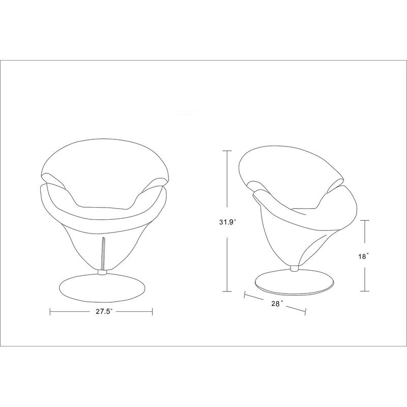 Manhattan Comfort Tulip Velvet Accent Chair Set in Multi-Color (Set of 4)