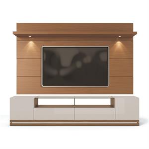 vanderbilt tv stand cabrini wall panel led off white maple engineered wood