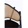 Manhattan Comfort Versailles Wood Armchair in Black (Set of 2)