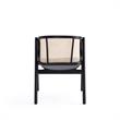 Manhattan Comfort Versailles Wood Armchair in Black (Set of 2)