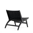 Manhattan Comfort Maintenon Modern Wood Accent Chair in Black (Set of 2)
