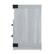 Manhattan Comfort Richmond 2 Shelves Engineered Wood Sleek Fireplace in Gray