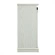 Manhattan Comfort Myrtle Wood Fireplace with Media Wire Management in Cream