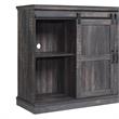 Manhattan Comfort Myrtle Wood Fireplace with Media Wire Management in Brown