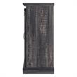 Manhattan Comfort Myrtle Wood Fireplace with Media Wire Management in Brown