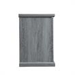 Manhattan Comfort Franklin 2 Sliding Door Wood Fireplace TV Stand in Gray