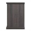 Manhattan Comfort Franklin 2 Sliding Door Wood Fireplace TV Stand in Brown