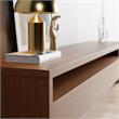 Sylvan Contemporary Modern TV Stand with 3 Drawers Maple Cream Engineered Wood