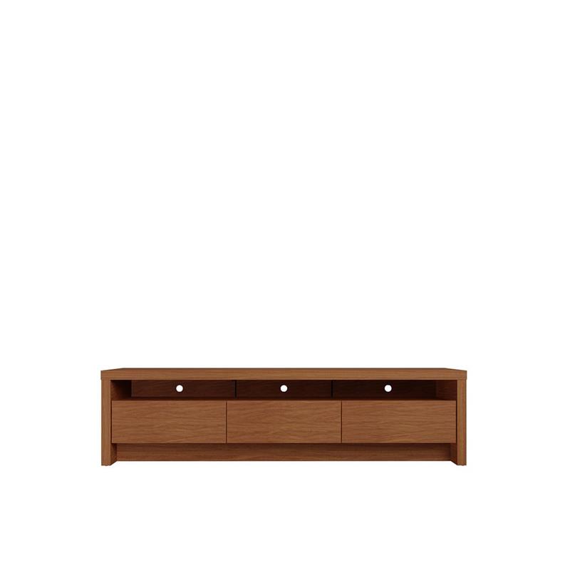 Sylvan Contemporary Modern TV Stand with 3 Drawers Maple Cream Engineered Wood