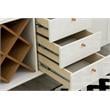 Utopia Modern Wide Dresser 3 Drawers White Gloss Maple Cream Engineered Wood