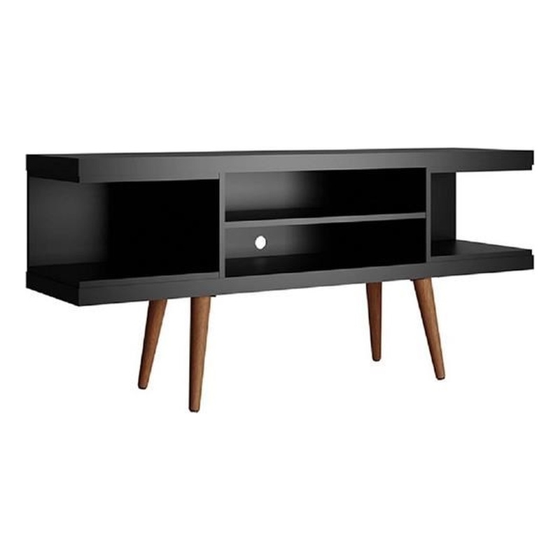 Manhattan Comfort Utopia 4 Shelves Wood TV Stand for TVs up to 50