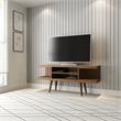 Manhattan Comfort Utopia 4 Shelves Wood TV Stand for TVs up to 50