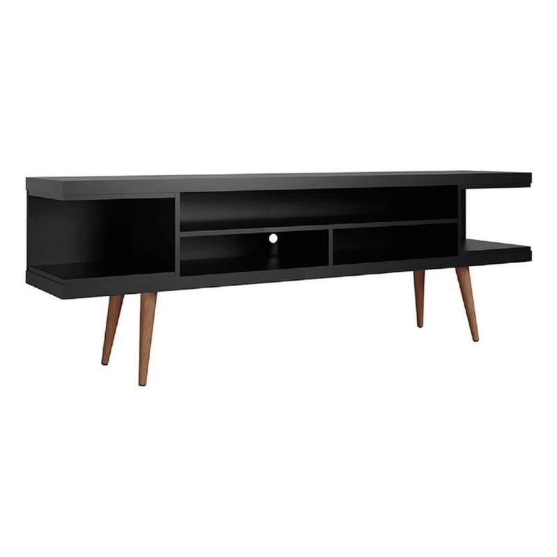 Manhattan Comfort Utopia 4 Shelves Wood TV Stand for TVs up to 65