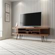 Manhattan Comfort Utopia 4 Shelves Wood TV Stand for TVs up to 65