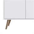 Manhattan Comfort Amber 1-Shelf Engineered Wood Accent Cabinet in White