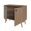 Manhattan Comfort Amber 1-Shelf Engineered Wood Accent Cabinet in Natural