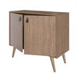Manhattan Comfort Amber 1-Shelf Engineered Wood Accent Cabinet in Natural