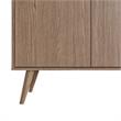 Manhattan Comfort Amber 1-Shelf Engineered Wood Accent Cabinet in Natural