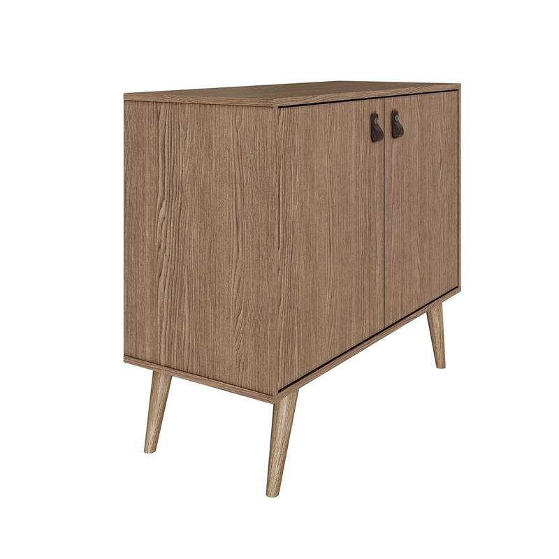 Manhattan Comfort Amber 1-Shelf Engineered Wood Accent Cabinet in Natural