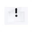 Manhattan Comfort Scarsdale Metal Bathroom Vanity Sink in White/Black
