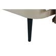 Manhattan Comfort Heather Modern Velvet/Foam Twin Bed in Taupe/Black