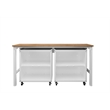 Manhattan Comfort Fortress 3-Piece Wood Garage Cabinet Set 1.0 in White