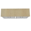 Manhattan Comfort Fortress 3-Piece Wood Garage Cabinet Set 1.0 in White