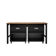 Manhattan Comfort Fortress 3-Piece Wood Garage Cabinet Set 4.0 in Charcoal