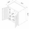 Manhattan Comfort Fortress 3-Piece Wood Garage Cabinet Set 2.0 in White
