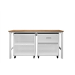 Manhattan Comfort Fortress 3-Piece Wood Garage Cabinet Set 2.0 in White