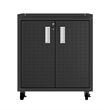 Manhattan Comfort Fortress 3-Piece Wood Garage Cabinet Set 3.0 in Charcoal