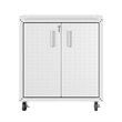 Manhattan Comfort Fortress 3-Piece Wood Garage Cabinet Set 3.0 in White