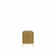 Manhattan Comfort Jasper 72.91 TV Stand with Steel Gold Legs in Oak Pro Touch