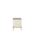 Manhattan Comfort Jasper Engineered Wood Nightstand in Off White