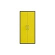 Manhattan Comfort Eiffel 2-Piece Engineered Wood Storage Cabinets in Yellow